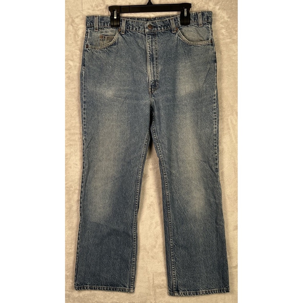 Vintage Levi's 517 Jeans Mens 40x30 (36x29) 80s Orange Tab bootcut USA Saddleman